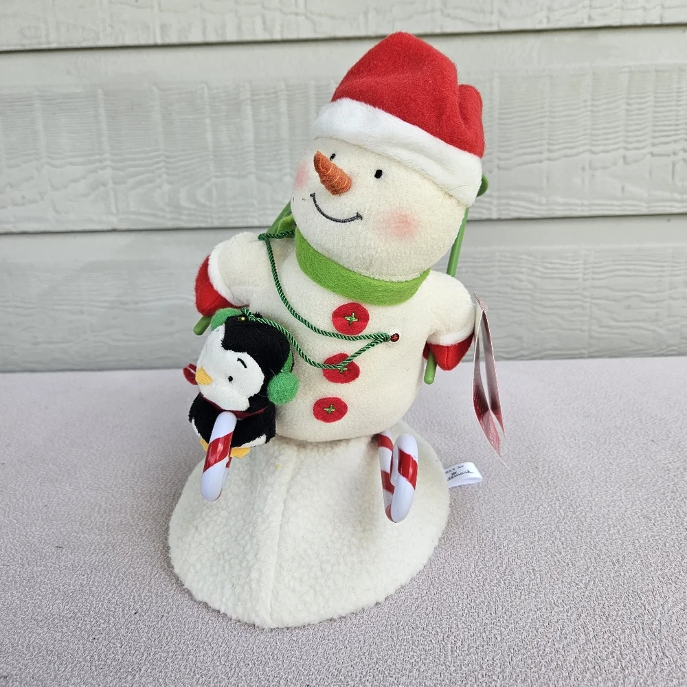 Hallmark Jingle Pals Swooshin Duo 2012 Animated Christmas Skiing Snowman WORKS